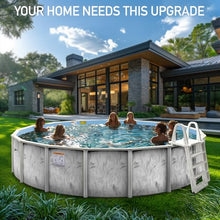 Shop Square 27 Ft x 52 Inch Hard Sided Steel Wall Above Ground Pool Silver