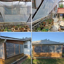 GJZDPMY Customizable Heavy Duty Waterproof Pergola Side Panels - 20x25ft Clear Tarpaulin with Eyelets Outdoor Tarp Curtain for Porch Gazebo and Patio -Weather Protection