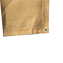 XTARPS - 20 ft. x 50 ft. - 7 OZ Premium 90% Shade Cloth, Shade Sail, Sun Shade (Tan Color)