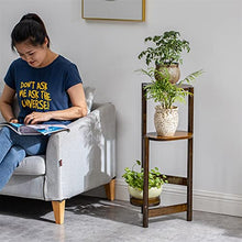 Flower Stand Plant Setting Table Flower Pot Stand Flower Pot Accessories Succulent Flower Stand Storage Rack Shelf for Indoor Balcony Living Room (Color : Yellow) (Brown)