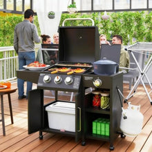 Portable Charcoal Grill with Warming Grate, 4-Level Adjustable Compact BBQ Rack, Outdoor Cooking Grill with Wheels & Bottom Storage Rack, Perfect for Backyard Patio Camping Tailgating (Black1)