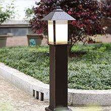 ZEELYDE Post Lights Outdoor,Modern Outdoor Waterproof Lawn Lamp Villa Garden Community Landscape Lamp Aluminum Anti-Rust Lighting Lamp Street Lamp LED Floor Type Night Safety Garden Lamp Post Lamp