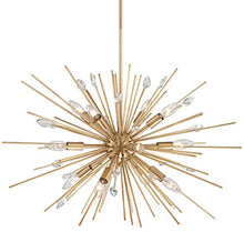 Possini Euro Design Janae Antique Gold Sputnik Chandelier 12-Light Gold