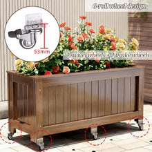Dalumian Wooden Planter Box, Garden Raised Beds, Free-Standing Trellis Planter Box, Indoor and Outdoor Use, Elevated Above Ground Garden Bed for Garden, Patio, Balcony(100 * 40 * 40cm)
