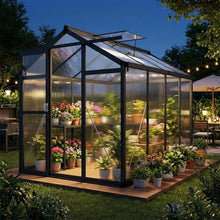 Garvee 6x8ft Walk-in Greenhouse, Heavy Duty Large Outdoor Green House