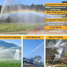 Farm Irrigation Sprinkler,Adjustable Farm Sprinklers for Large Areas,Farm Irrigation Spray Gun - 360° Large-Area Watering Spray for Lawn Garden Irrigation