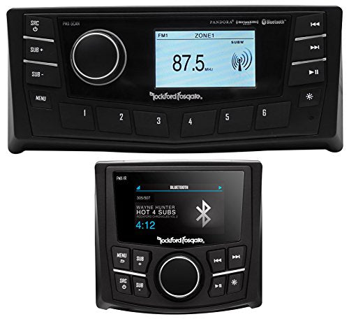 Rockford Fosgate PMX-5CAN Marine Bluetooth Receiver with Remote and Display