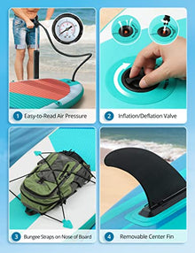 Evajoy Inflatable Stand Up Paddle Board SUP Orange