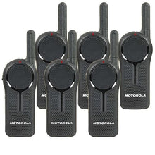 Motorola 6 Pack DLR1060 Walkie Talkie Radios Black