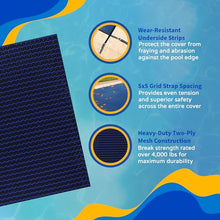 18-Year Mesh 16-ft x 32-ft In-Ground Pool Safety Cover - Blue