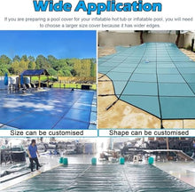 Round Pool Cover Solid Mesh Net, Green Inground Cover with Brass Hardware, 1pcs(Dia 23.5foot/7.2meters)