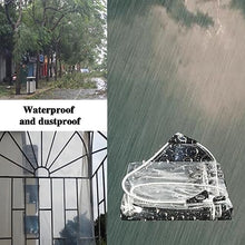 Outdoor transparent curtain waterproof with zipper, transparent pvc tarpaulin, 0.5mm PVC waterproof, canopy tarpaulin transparent PVC, suitable for pergola, balcony, porch ( Size : H2xW9m/H6.5xW29.5ft