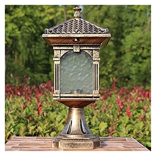 ALDEPO Courtyard Light Europe Outdoor Pillar Lamp Garden Courtyard Fence Column Step Corridor Street Garden Fence Parking Lot Coffee Lighting