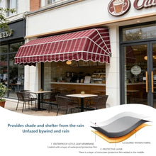 Curved Retractable Awning - Outdoor Foldable Sunshade Shelter for Residential and Commercial Use(140x60x60Cm)