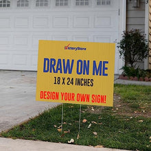 18” x 24” Corrugated Plastic Blank Yard Signs – Perfect for Printers, Crafts and Do It Yourself (Yellow, 1000-Pack)