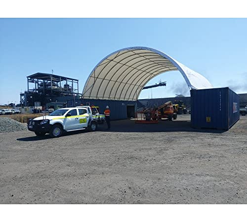 Mytee Products 20' x 40' Shipping Container Canopy Shelter White