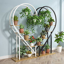 ZHOUYANB 4 Layer Plant Stand Heart-shaped Flower Pot Multifunctional With Hook For Patio Garden Balcony Living Room/g