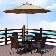 YYBOES Outdoor Garden Parasols Sun Shade, Parasol Umbrella with Manual Crank Waterproof Resistant for Patio/Beach/Pool/Outdoor Canopy,Without Parasol Base,Without Paraso