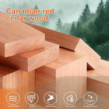 TaTalife 2 Person Red Cedar Cube Sauna, Outdoor Spa with TOULE Stove