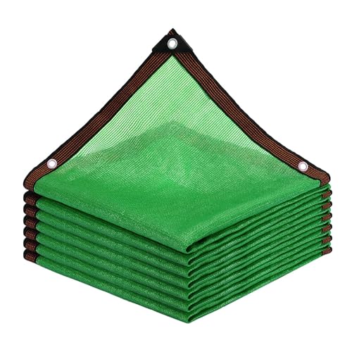 Green Sun Shade Cloth UV Blocking, Sunblock Shade Cloth Outside with Reinforced Grommet, Resistant Garden Sun Shade Netting, for Greenhouse, Plant, Chicken Coop