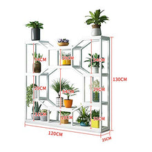 OJKJGYTF Indoor Plant Stand Metal Plant Stand,Multipurpose Flower Shelves Storage Organizer Display, for Indoor Outdoor Garden Balcony,B,80×25×130cm