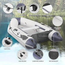 MADOG SPORT EQUIPMENT Inflatable Boat for 1-4 Persons Gray/White