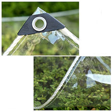 DIOB PVC Transparent Tarpaulin with Eyelets Home Garden Outdoor PVC Plastic Tarp Sheet Cover Tear Resistant for Garden, Gazebo (Size : 4X5m)