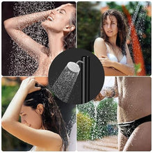 Xoiasth Outdoor Shower with Protective Cover, Temperature Adjustment Garden Pool Shower with Swivel Shower Head and Foot Washer Tap for Outdoor Backyard Poolside