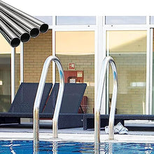 2 Steps Heavy Duty Welded Pool Ladder 304 Stainless Steel Swimming Pool Ladder with Step Inboard Handrail and Screws