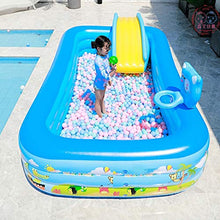 LSSOAZZVVN Outdoor Inflatable Swimming Pool Foldable Inflatable Slide Pool Kids Swimming Pool Water Fun Bathtub Folding Adult Bath Tubs Dog Pet Bath for Home Backyard Garden (B:440X210X