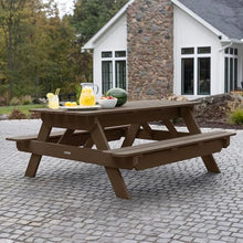 Highwood Hometown Picnic Table, 6 Foot, Weathered Acorn