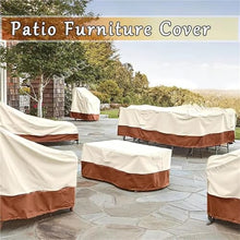 Furniture Cover Outdoor Protect Waterproof Covers General Outside Table 420D Heavy Duty Oxford Patio Cover(Black,350x260x70cm)