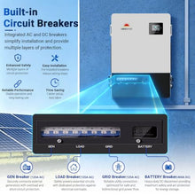 SUNGOLDPOWER 18kW 48V Three Phase Solar Inverter, 208V AC All-in-One Off Grid Inverter with Dual MPPT, 28.8kW PV Input, 360A Battery Charger, COMM for Commercial Energy Systems (PowerCore 18K-48)