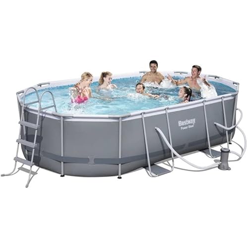 Bestway Power Steel Oval Frame Pool Set Multi