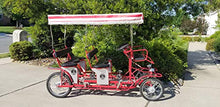 Beach Surrey Company Double Bench Surrey Bike Red