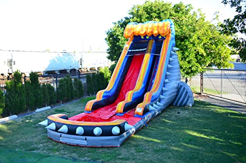 JumpOrange 19’ Rocker Commercial Water Slide with Detachable Pool