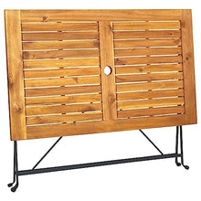 KTHLBRH Picnic Table Deck Table Patio Side Table Outdoor Table Folding Patio Table 47.2"x27.6"x29.1" Solid Acacia Wood