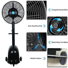OREKPOT Industrial Misting Fan with 3 Wind Modes and 90-Degree Oscillation for Outdoor Cooling in Patio, Garden, and Backyard,71cm/28in