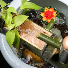 GenSDH Handmade Bamboo Fountain Kit with Pump, Zen Feng Shui Water Feature, Freestanding Outdoor Garden Decor, Circulating Waterfall Ornament, for Patio, Pond, Balcony, Fish Tan,37.4in(95cm)
