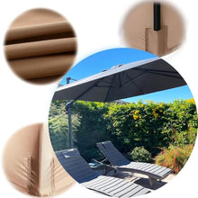 UYTROPLK 10'X13' Rectangular Patio Umbrella Canopy Replacement - 8 Ribs Outdoor Market Umbrella Sun Shade Top Cover for Cantilever Umbrella -&Uv Protection3X4M,Green-(10x13ft) 3x4m