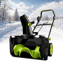 Cordless Electric Snow Shovel, 3500w Snow Blower, 20-Inch Clearing Path 2Batteries