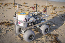 Alumacart Calypso Cruiser Beach Wagon Balloon Sand Tires Lightweight Rust-Free Silver