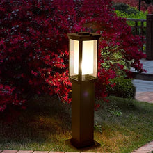 KADELONG Double Layer Glass Shade Lawn Lights E27 Exterior Floor Mount Yard Lamps Landscape Garden Outdoor Path Lights House Villa Pathway Driveway Waterproof Night Security Lamps,Chandelier Lighting