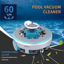 WZUOPG Intelligent Automatic Swimming Pool Robot Cleaner, Rechargeable Battery, Easy to Clean Filter Element, Wireless, Suitable for Swimming Pools On The Ground Or Up to 540 Cubic Feet above Ground