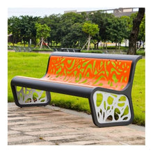 LUYOUBOZHU Patio Benches Stainless Steel Outdoor Chair - Park Bench with Backrest, Durable Garden Seat(180cm)