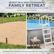 Blue Wave Martinique 27-ft Round 52-in Deep Hard Sided Above Ground Pool Kit with 7-in Steel Top Rails, Dual-Speed Sand Filter System, Ladder, Liner, Skimmer & Maintenance Kit – 16,200 Gallon Cap