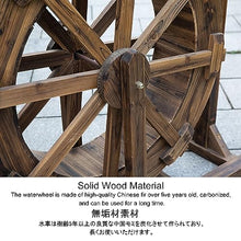 Wood Waterwheel Water Wheel Fountain, Garden Yard Pool Waterfall Stand,Garden Decoration,Waterscape Waterfall, Pool Circulation, Fir Wood,Outdoor Garden Rockery and Flowing Water Landscaping ( Size :