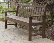 POLYWOOD Vineyard 60" Outdoor Patio Bench, White