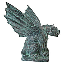 Design Toscano Winged Gargoyle of Naples Garden Statue Two Tone Bronze & Verdigris