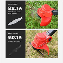 JOMRTS 24V Battery Cordless Weed Electric Lawn Mower Push-Type Electric Gardening Tool Lawn Mower